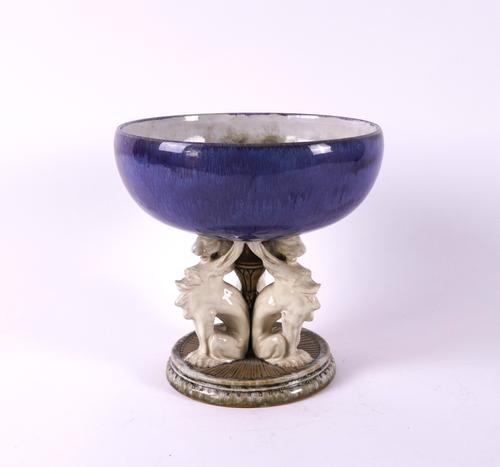 A ROYAL DOULTON STONEWARE CENTREPIECE