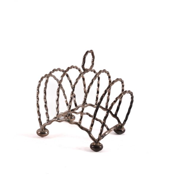 A VICTORIAN SILVER TOAST RACK