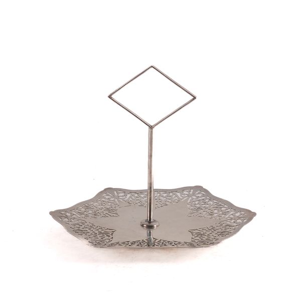 A SILVER CAKE STAND
