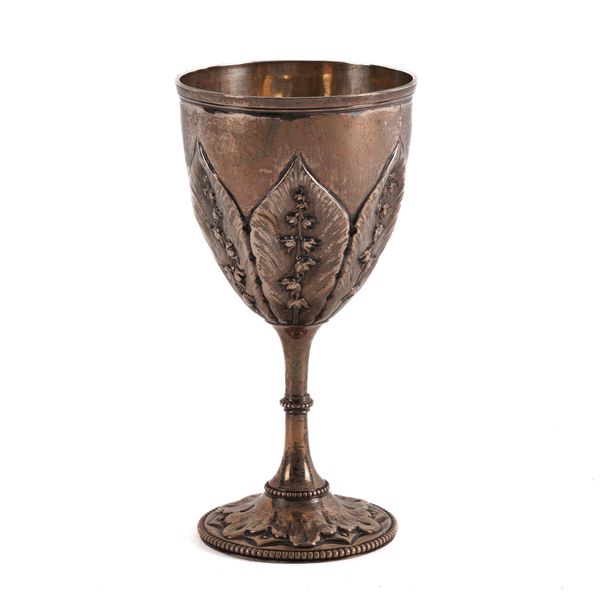 A VICTORIAN SILVER GOBLET