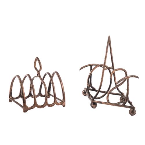 TWO SILVER TOASTRACKS (2)