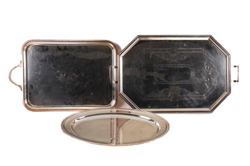 THREE PLATED ITEMS (3)