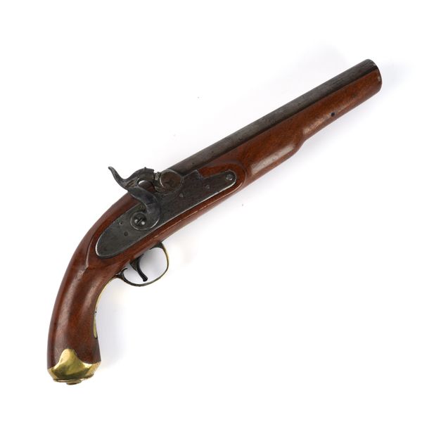 A 19TH CENTURY PERCUSSION ACTION PISTOL