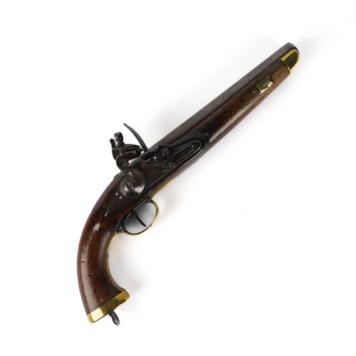 AN EARLY 19TH CENTURY DUTCH-BELGIAN NAVAL FLINTLOCK PISTOL