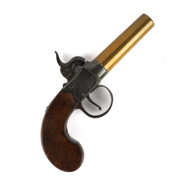 A 19TH CENTURY ENGLISH TOWLSON MARLBOROUGH & NEWBURY MUFF PISTOL