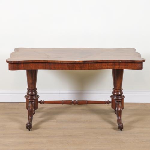 A VICTORIAN ROSEWOOD CENTRE TABLE (5)