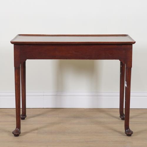 AN 18TH CENTURY AND LATER MAHOGANY SIDE TABLE