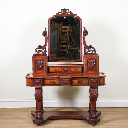 A VICTORIAN MAHOGANY ‘DUCHESS’ DRESSING TABLE