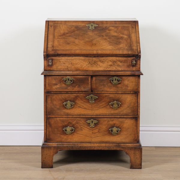 A GEORGE I STYLE WALNUT BUREAU