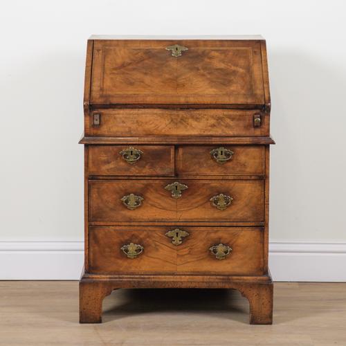 A GEORGE I STYLE WALNUT BUREAU