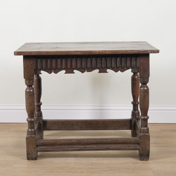 A LATE 17TH CENTURY OAK SIDE TABLE