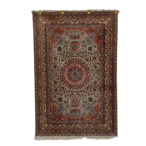 A GHOM SILK RUG, PERSIAN