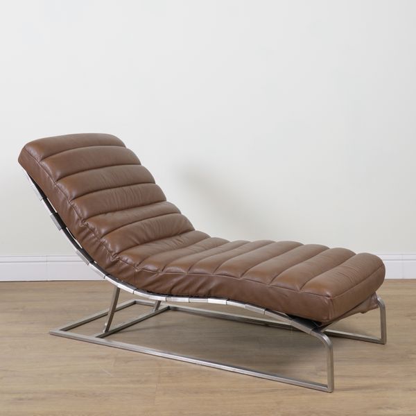 A CHROME CHAISE LONGUE
