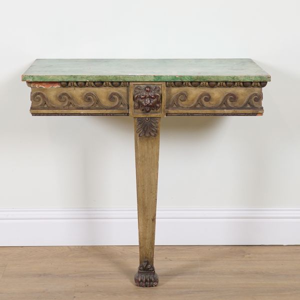 AN 18TH CENTURY STYLE CONSOLE TABLE