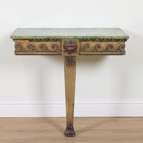 AN 18TH CENTURY STYLE CONSOLE TABLE