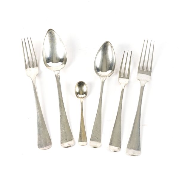A GROUP OF DUTCH TABLE FLATWARE