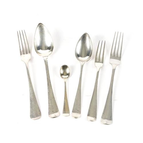A GROUP OF DUTCH TABLE FLATWARE