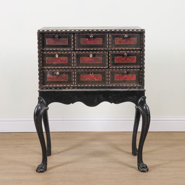 A LATE 17TH / EARLY 18TH CENTURY PORTUGUESE CHEST ON STAND