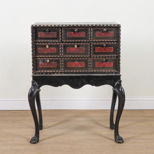 A LATE 17TH / EARLY 18TH CENTURY PORTUGUESE CHEST ON STAND