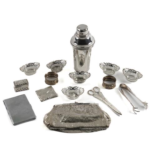 A GROUP OF SILVER AND PLATED WARES