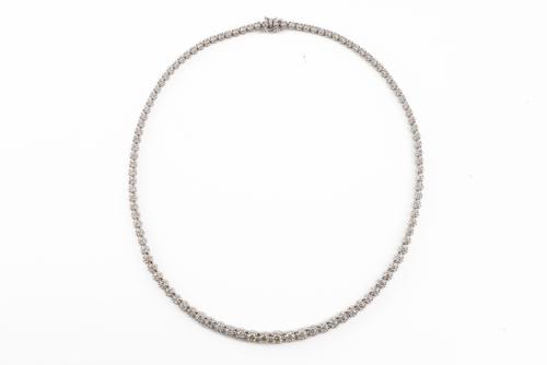 DIAMOND LINE NECKLACE, BOXED (2)