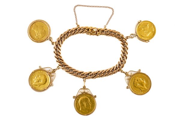 A COIN CHARM BRACELET