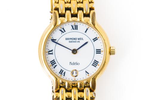 A LADY'S RAYMOND WEIL FIDELIO BRACELET WRISTWATCH