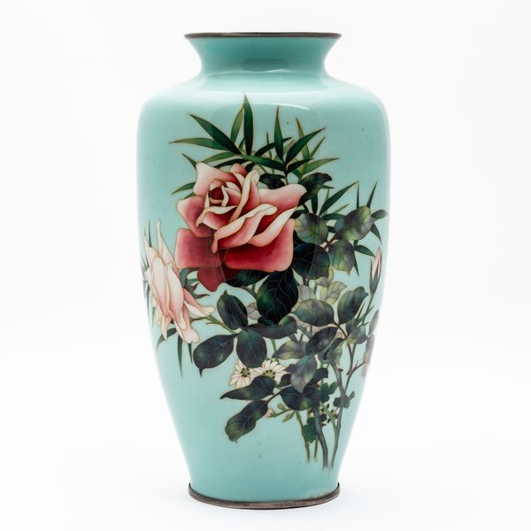 A JAPANESE CLOISONNE VASE BY ANDO