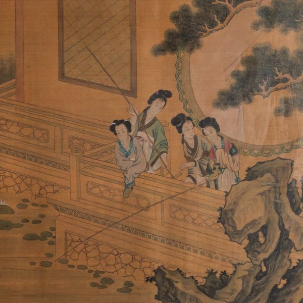 A LARGE CHINESE PAINTING