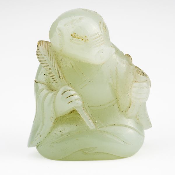 A CHINESE JADE ZODIAC FIGURE OF A BOAR