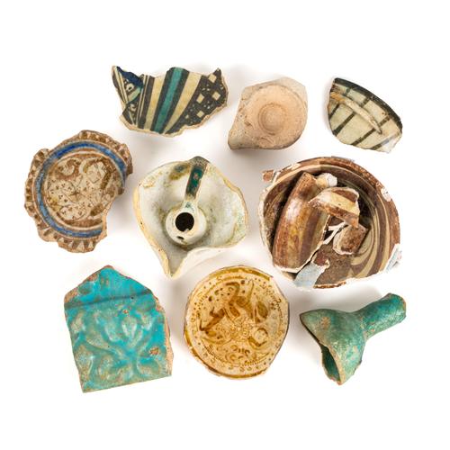 A STUDY COLLECTION OF EARLY PERSIAN POTTERY FRAGMENTS
