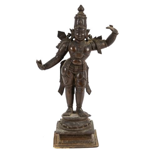 A BRONZE FIGURE OF RAMA