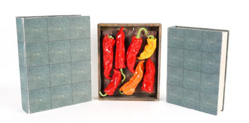 DIANA TONNISON, A CERAMIC AND WOOD PEPPER SCULPTURE (3)