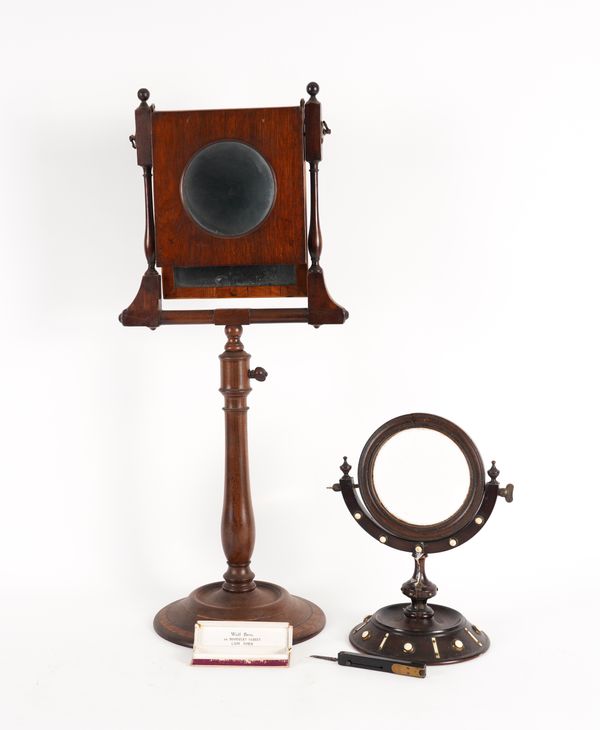 A VICTORIAN MAHOGANY ZOGRASCOPE (3)