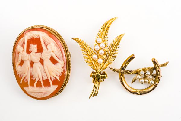 THREE BROOCHES (3)