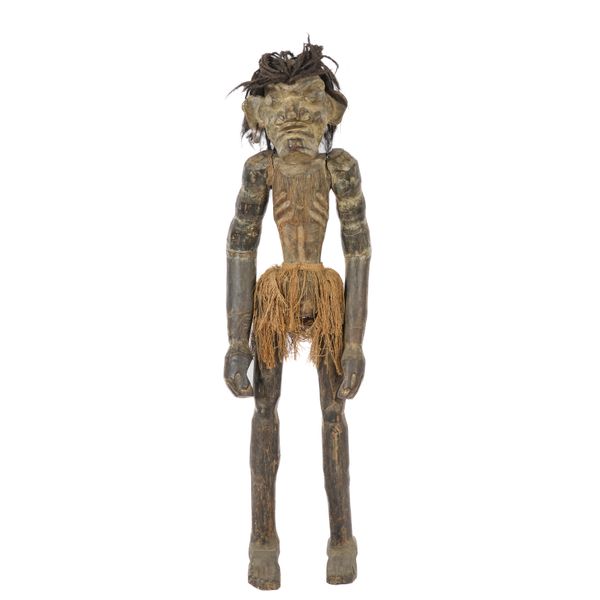 A MODERN TALL AFRICAN STYLE TRIBAL HARDWOOD FIGURE