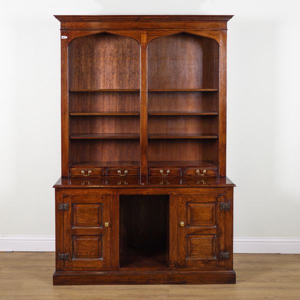 A 17TH CENTURY STYLE OAK DOG KENNEL DRESSER