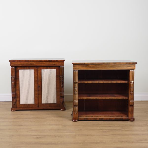 A VICTORIAN ROSEWOOD CHIFFONIER (2)