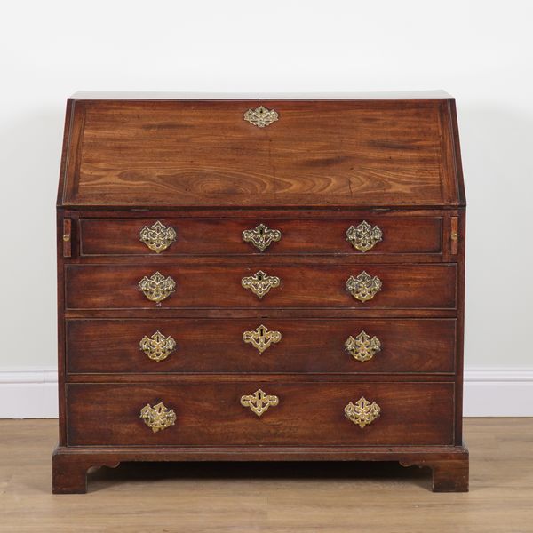 A GEORGE III MAHOGANY BUREAU