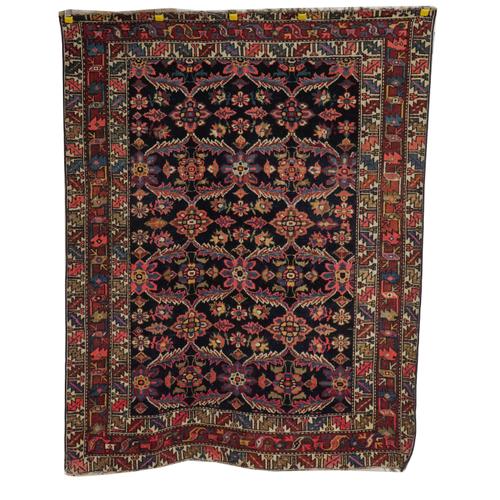AN ARMENIAN BAKHTIARI AND A SENNEH RUG, PERSIAN (2)