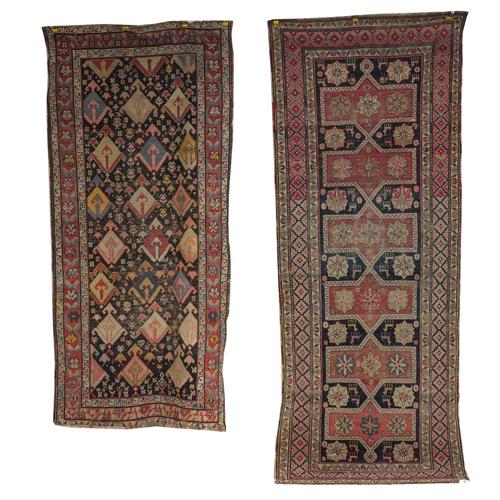 A GENDJE LONG RUG, CAUCASIAN AND A KARABAGH, CAUCASIAN (2)