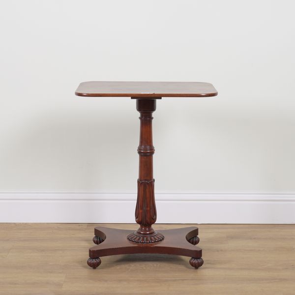 A WILLIAM IV MAHOGANY RECTANGULAR OCCASIONAL TABLE