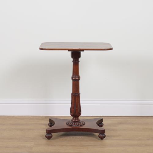A WILLIAM IV MAHOGANY RECTANGULAR OCCASIONAL TABLE