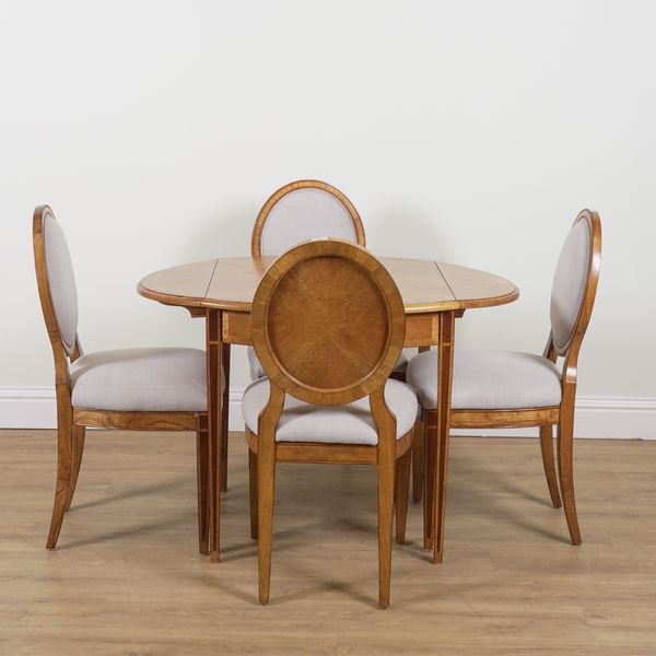 JOHN LEWIS, HEMINGWAY COLLECTION; AN OAK DROP FLAP OVAL TABLE (5)