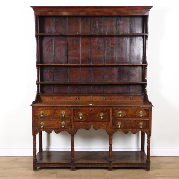 AN 18TH CENTURY OAK DRESSER