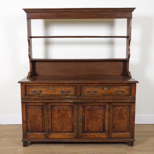 A 17TH CENTURY AND LATER OAK DRESSER