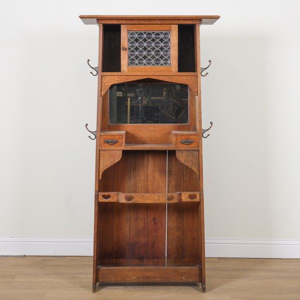 MAPLE & CO; AN ARTS AND CRAFTS OAK HALL STAND