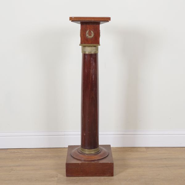 AN EMPIRE REVIVAL GITL METAL MOUNTED JARDINIERE STAND