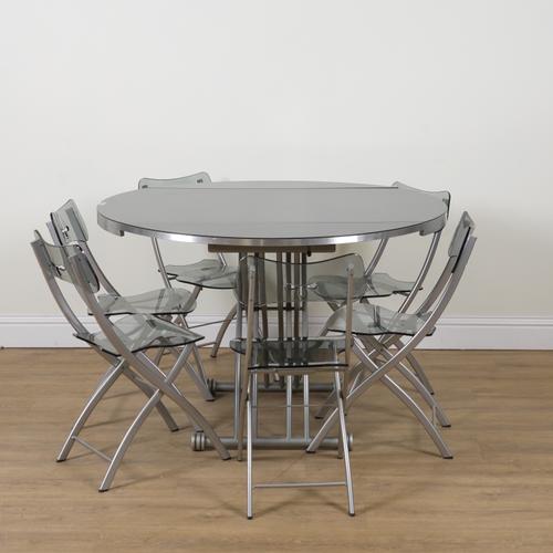 RONDO; A LATE 20TH CENTURY CIRCULAR DROP FLAP METAMORPHIC COFFEE/DINING TABLE (7)