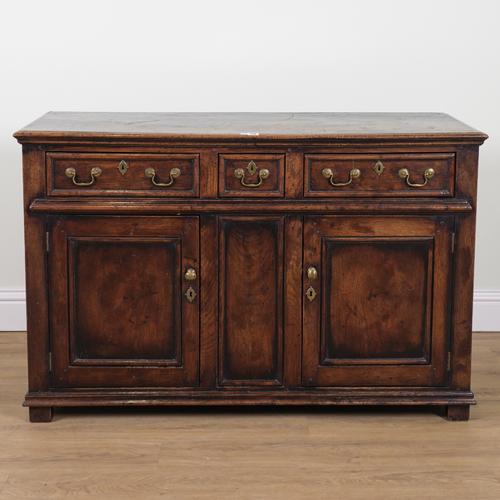 A 17TH CENTURY STYLE OAK DRESSER BASE